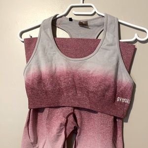 Gymshark Athletic set in ombré pink